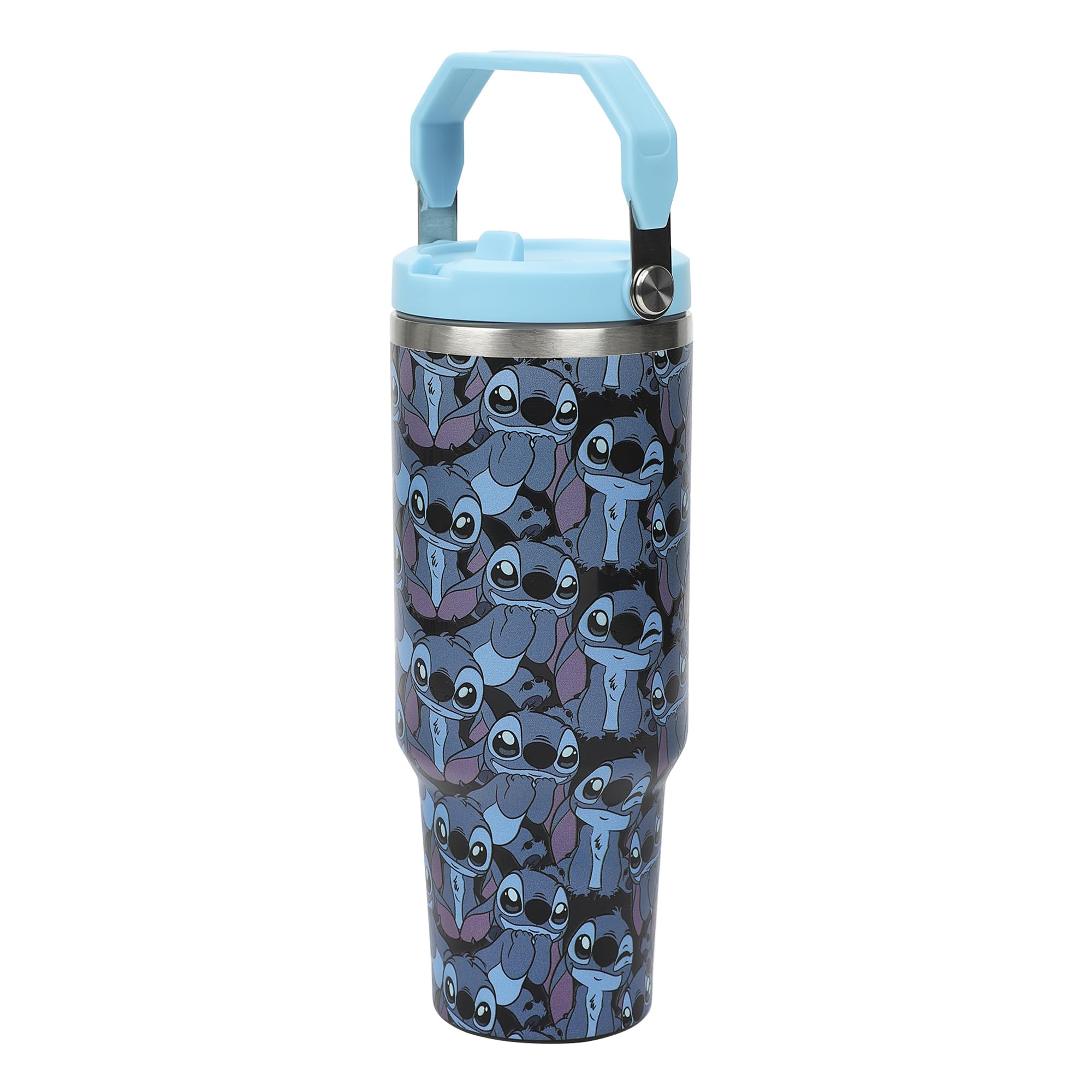 アメリカディズニー スティッチ 印刷物 Stepanie Laberis Amazon.com | Disney Stitch All-Over Print Blue 40 Oz Stainless